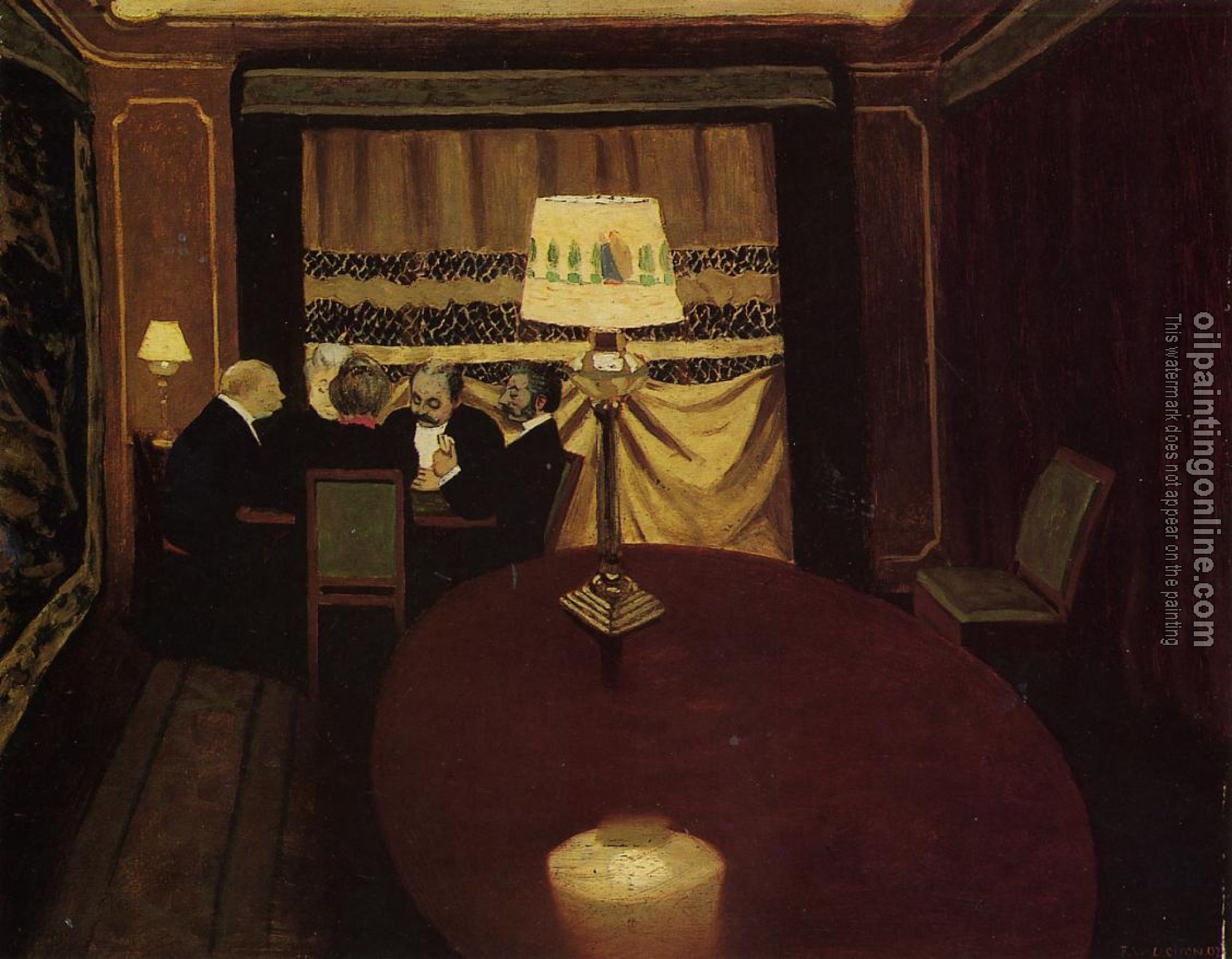 Felix Vallotton - The Poker Game